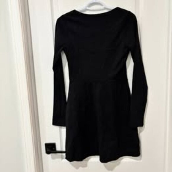 BNWT Womens Long Sleeve Mini Black Dress - Picture 2 of 5